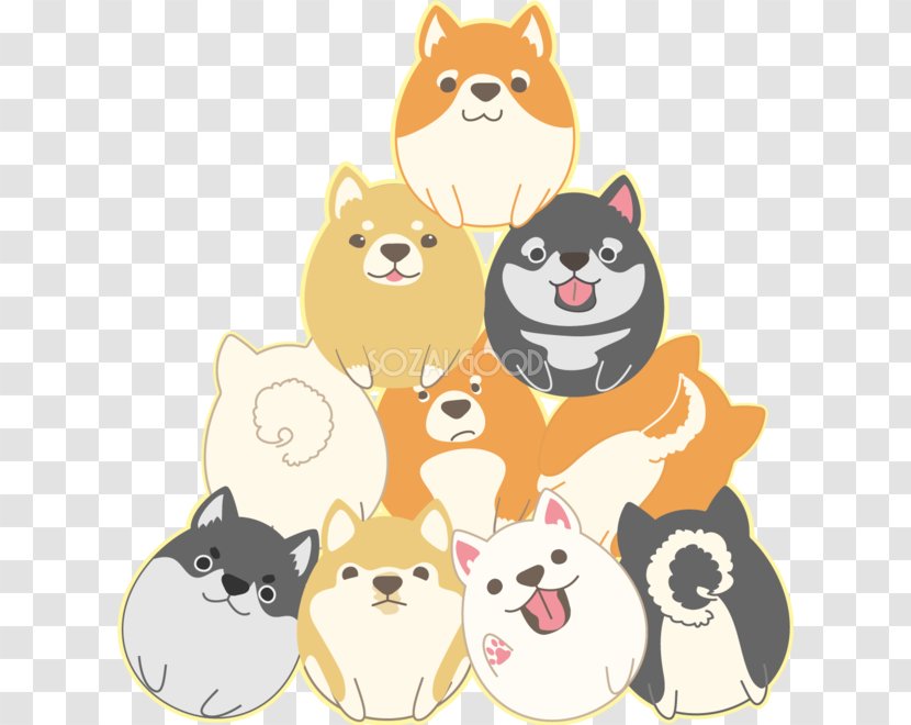 Pomeranian Shiba Inu Puppy Whiskers Dog Breed - Group Transparent PNG