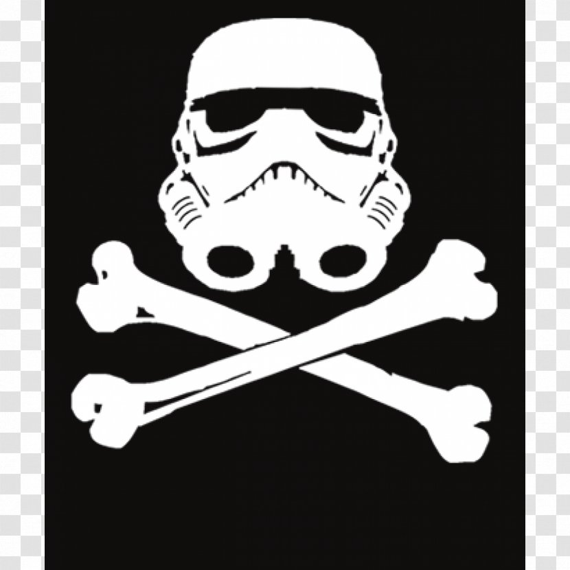 Stormtrooper T-shirt Calavera Skull And Bones Crossbones - Ctrlaltdel - Free Download Of Icon Clipart Transparent PNG