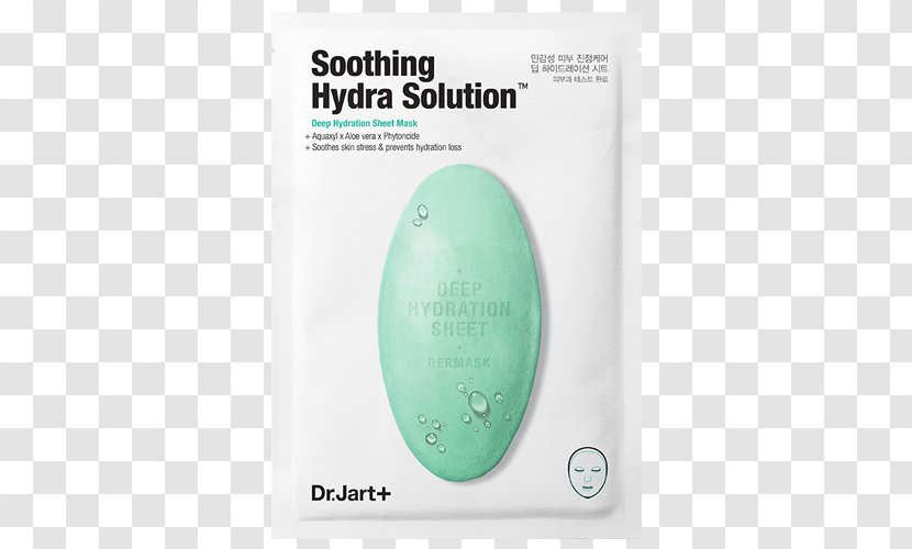 Dr. Jart+ Dermask Soothing Hydra Solution Deep Hydration Sheet Mask Clearing Vital Ceramidin Cream - Dr Jart Skinfriendly Nanoskin Transparent PNG