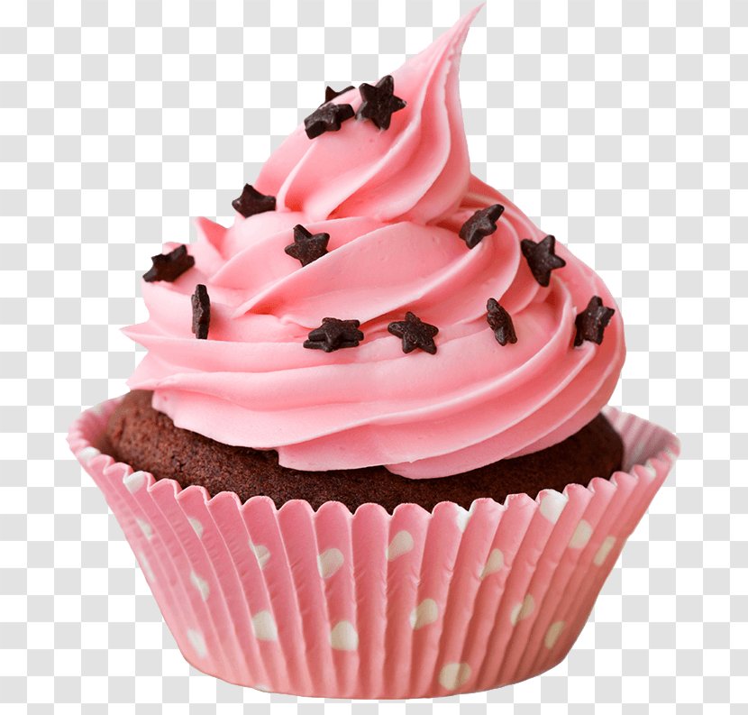 Cupcake Frosting & Icing Birthday Cake Petit Four Chocolate - Cream Transparent PNG