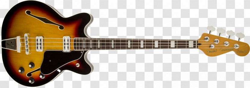 Fender Coronado Semi-acoustic Guitar Starcaster Musical Instruments Corporation Precision Bass Transparent PNG