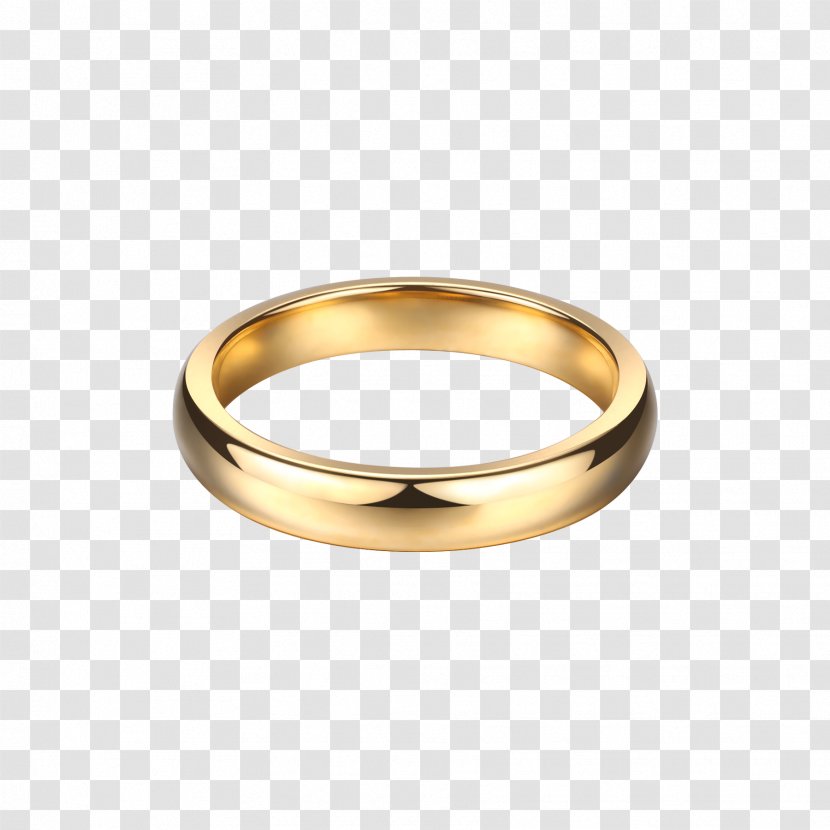 Wedding Ring Jewellery Gold Silver - Rings Transparent PNG