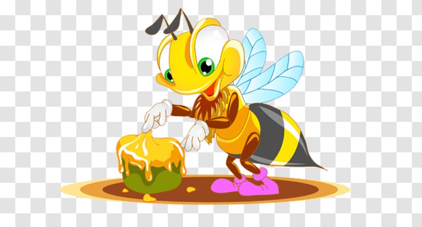Honey Bee Maya Clip Art - Yellow Transparent PNG