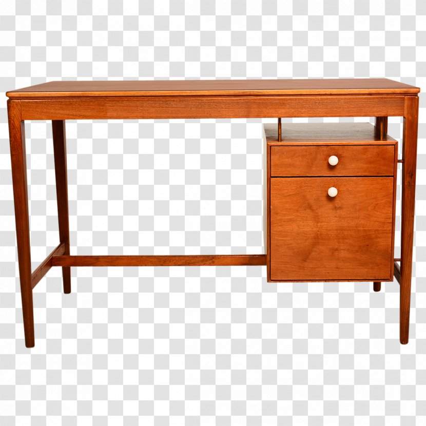 Furniture Writing Desk Table Mid-century Modern - Art Deco - Office Transparent PNG