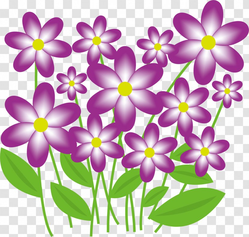 Summer Flowers Clip Art. - Cut - Floristry Transparent PNG