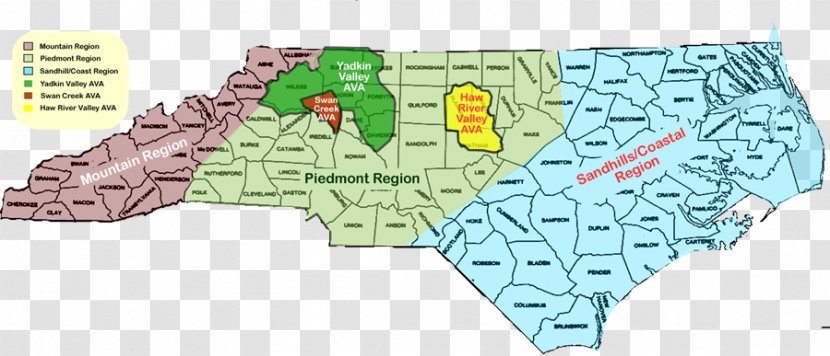 Yadkin Valley AVA North Carolina Wine County, - County Transparent PNG