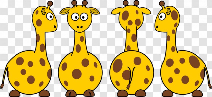 Northern Giraffe Cartoon Clip Art - Organism - Picture Transparent PNG