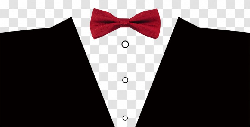 Tuxedo Bow Tie Font - Collar - Dress Transparent PNG