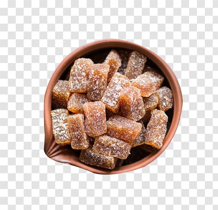 Juice Fudge Ginger Sugar - Pungency - Small Pieces Of And Candy Material Transparent PNG