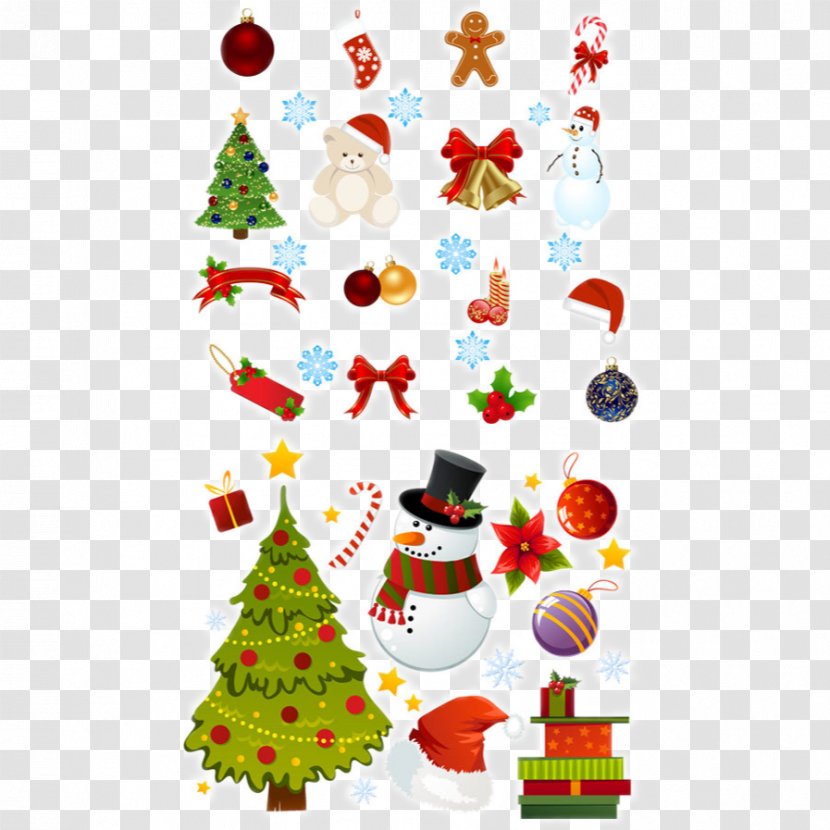 Santa Claus Christmas Ornament Decoration - Gift - Vector Transparent PNG