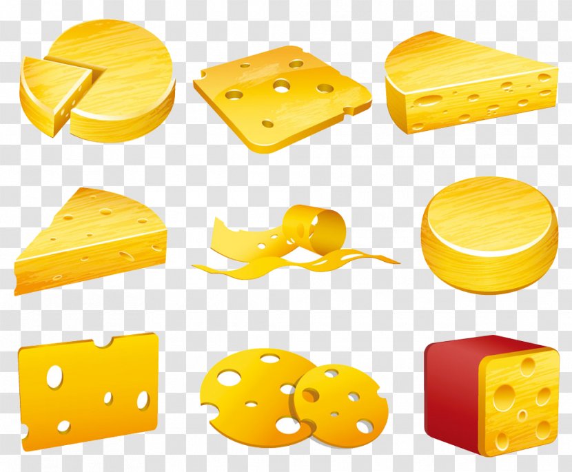 Cheese Royalty-free Euclidean Vector Illustration - Yellow - Delicious And Transparent PNG