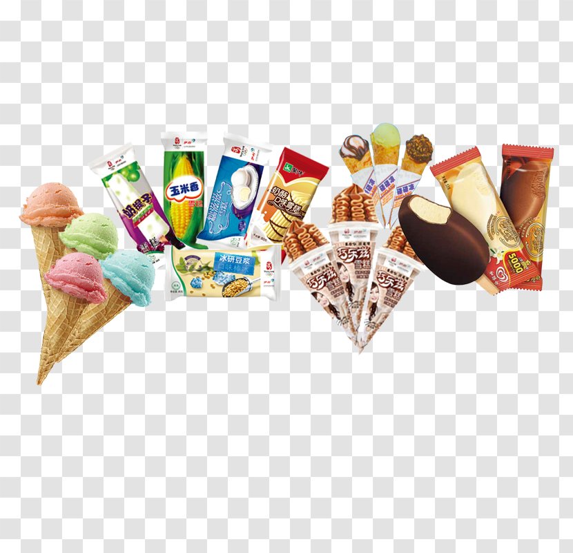 Ice Cream Cone Chocolate Pop Sundae - Cones And Popsicles Transparent PNG