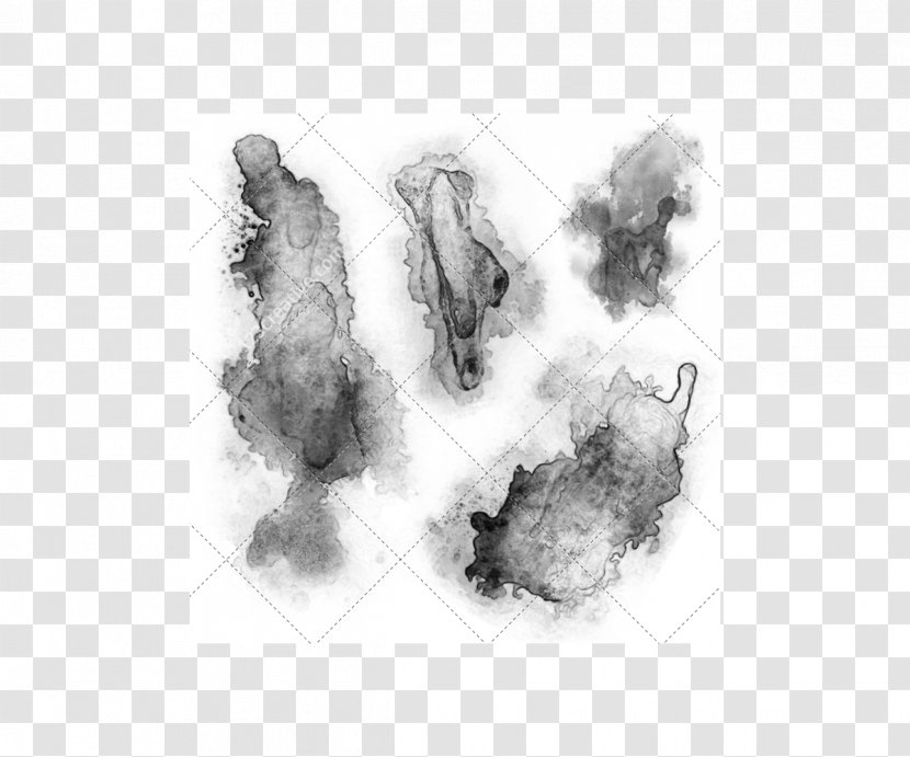 Ink Brush Drawing Stain - Figure - Stroke Transparent PNG