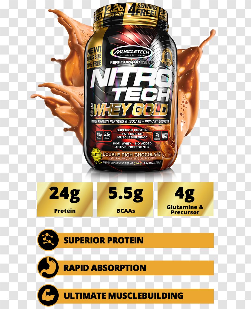 Whey Protein Isolate MuscleTech - Flavor - Milk Transparent PNG