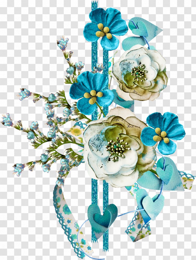 Flower Clip Art - Bouquet - Blue Transparent PNG