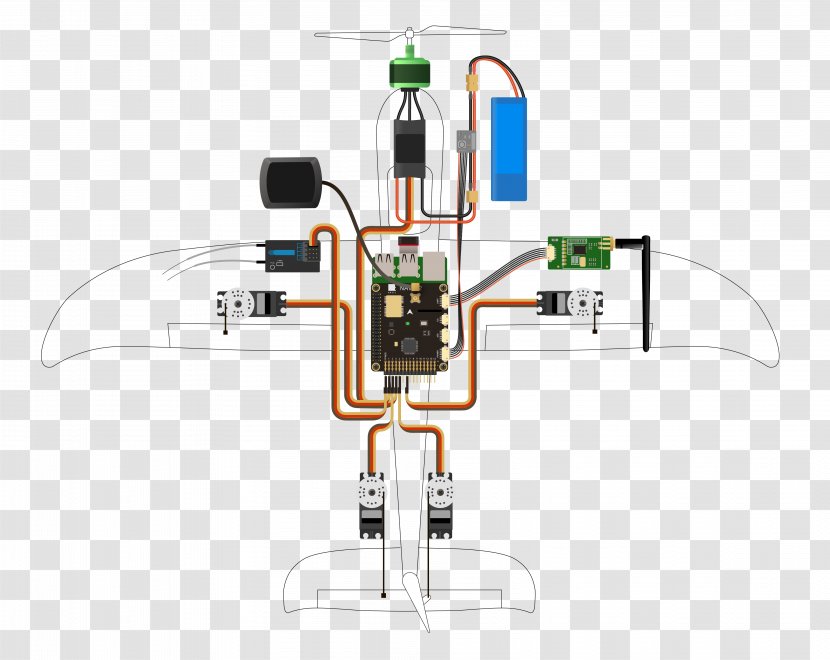 Airplane ArduPilot Wiring Diagram Raspberry Pi PX4 Autopilot - Flight Controller Transparent PNG