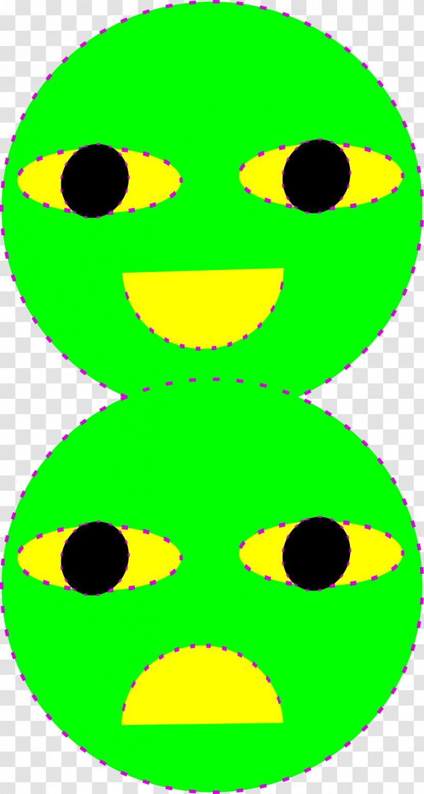 Emoticon Smiley Amphibian Yellow - Grass - Sad Transparent PNG