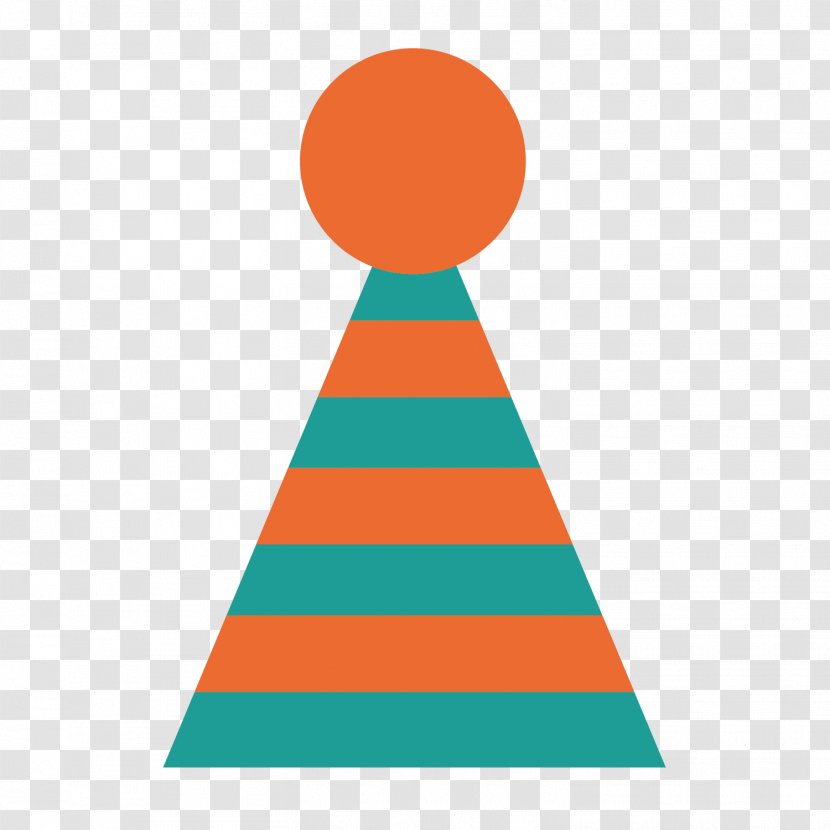 Triangle Christmas Hat Clip Art - Cone - Vector Transparent PNG