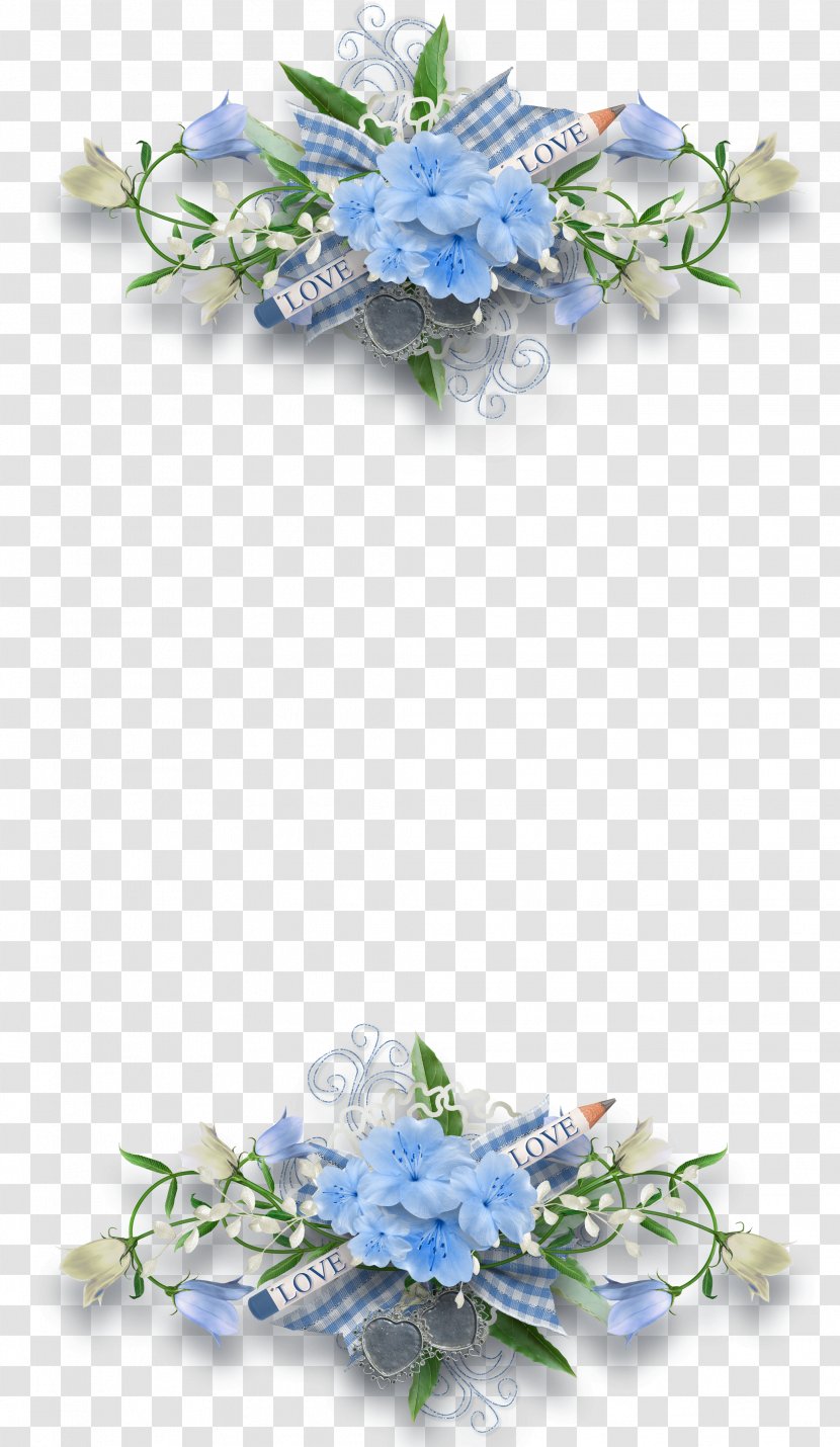 Blue Flower Floral Design Clip Art - Sky - Flowers Transparent PNG