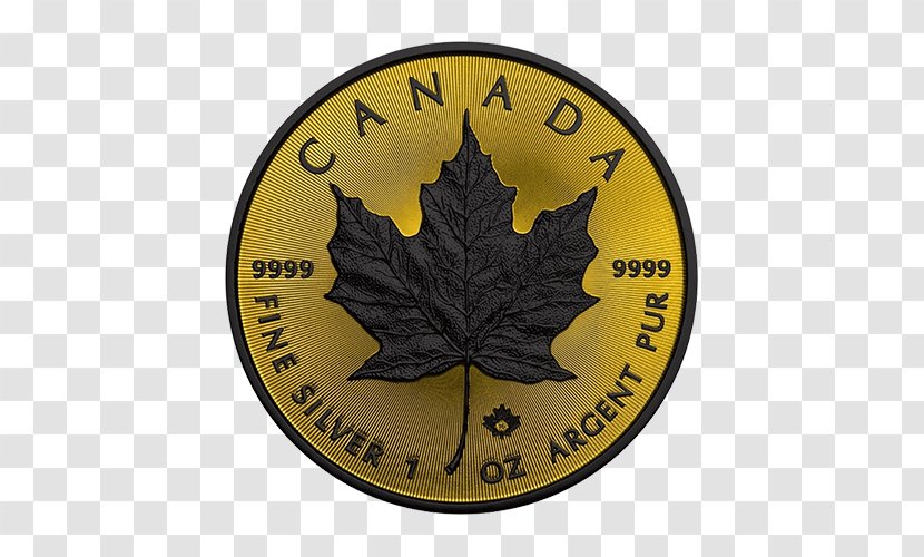 Bullion Coin Silver Canadian Gold Maple Leaf Transparent PNG