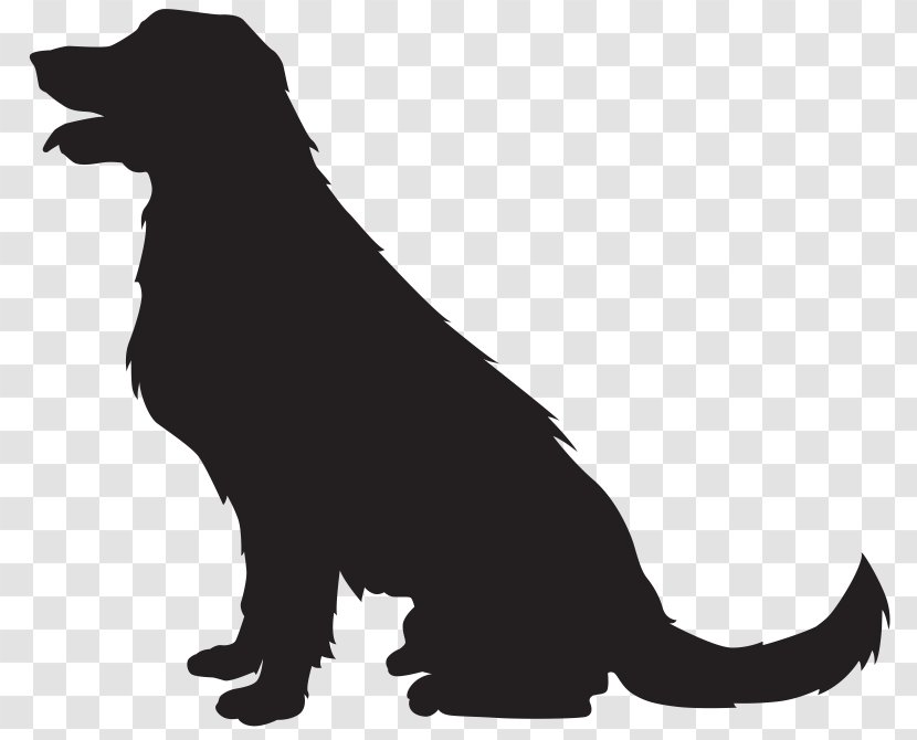 Puppy Golden Retriever Labrador Clip Art - Black Transparent PNG