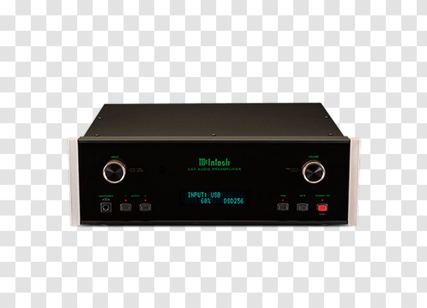 Preamplifier McIntosh Laboratory Audio Power Amplifier High Fidelity - Stereophonic Sound Transparent PNG