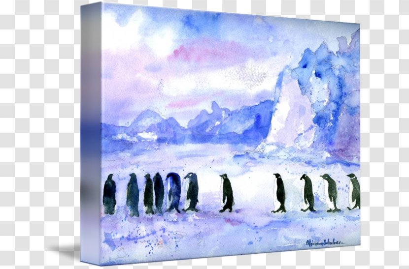 Penguin Watercolor Painting 09738 Art - Sky Transparent PNG