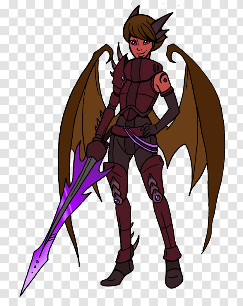 Demon Costume Design Spear Cartoon - Tree Transparent PNG