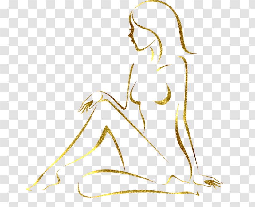 Drawing Silhouette Woman - Flower Transparent PNG