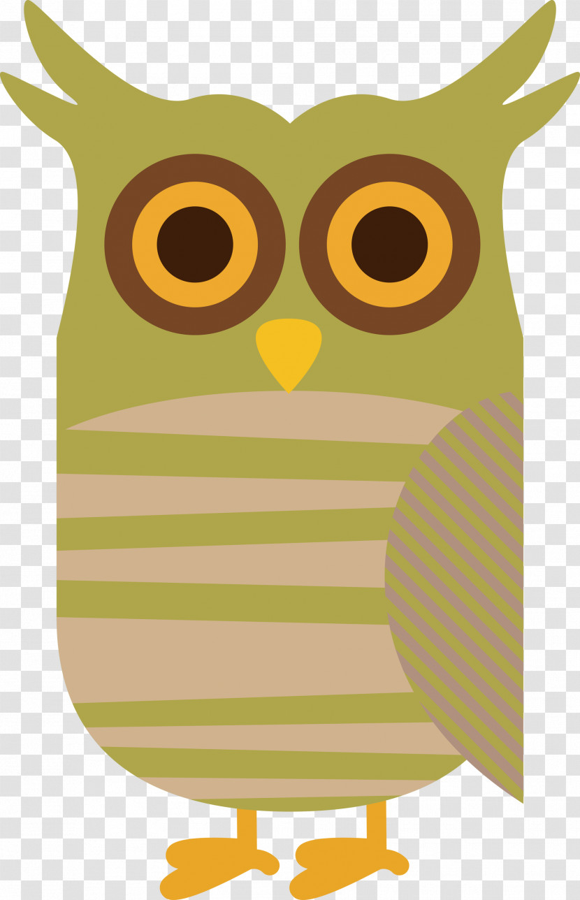 Owl M Yellow Meter Beak Pattern Transparent PNG