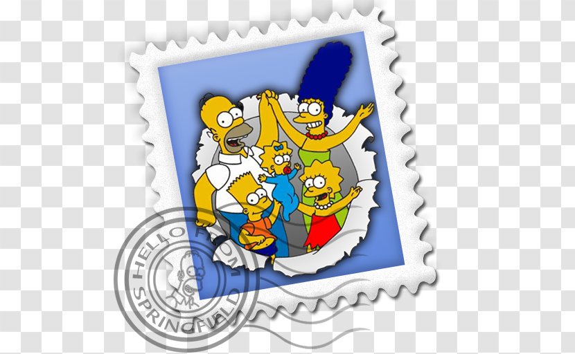 Recreation Art Fictional Character Illustration - Mail Simpsons Transparent PNG