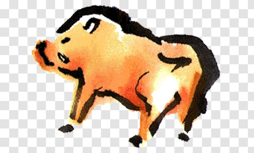 Domestic Pig Cattle Clip Art - Brown Transparent PNG