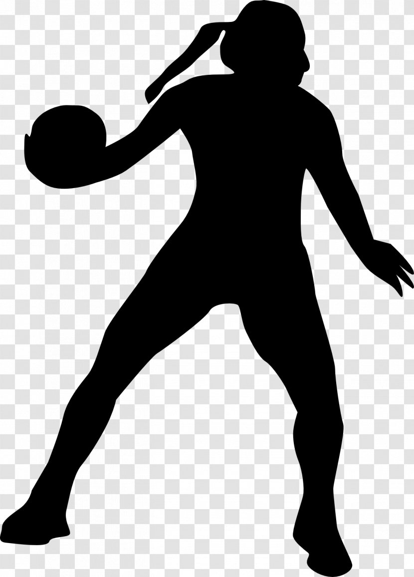 Netball Silhouette Clip Art - Footwear - Handball Transparent PNG