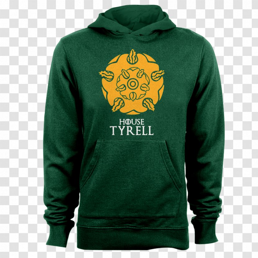 Hoodie T-shirt Bluza Sweater - Hood - House Tyrell Transparent PNG