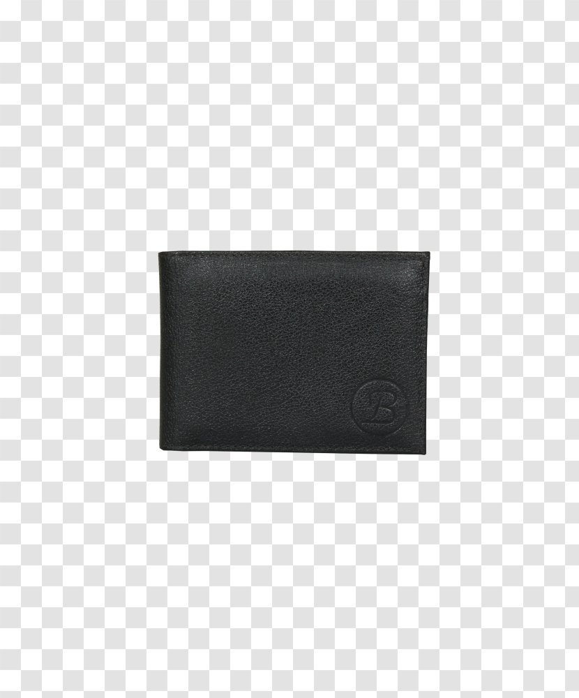 Wallet Leather Rectangle Brand - Black Transparent PNG