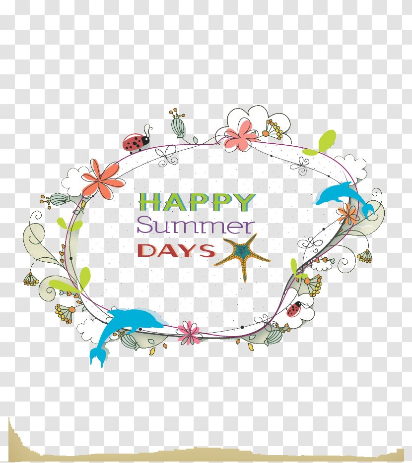 Illustration - Summer - Happy Border Transparent PNG