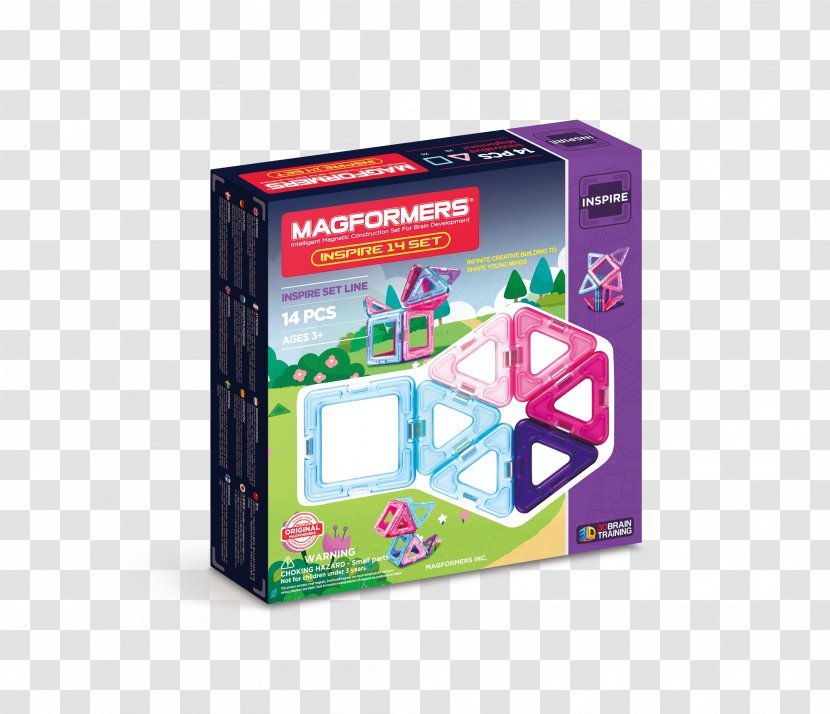 Magformers Inspire Set Toy Construction Magnetism Architectural Engineering Transparent PNG