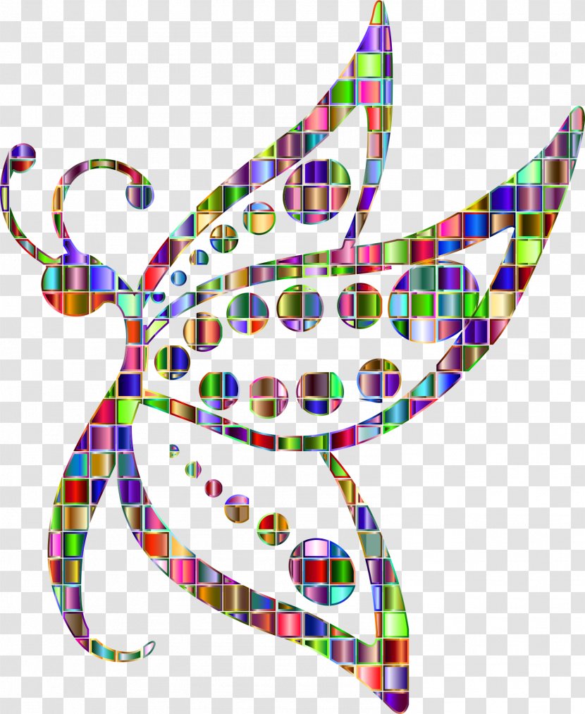 Butterfly Clip Art - Organism - Mosaic Transparent PNG