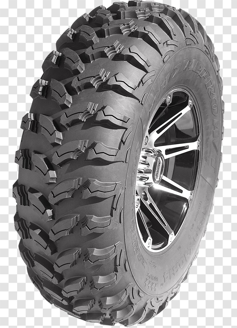 Car Tire Tread Side By Wheel - Offroad - Radial Pattern Transparent PNG