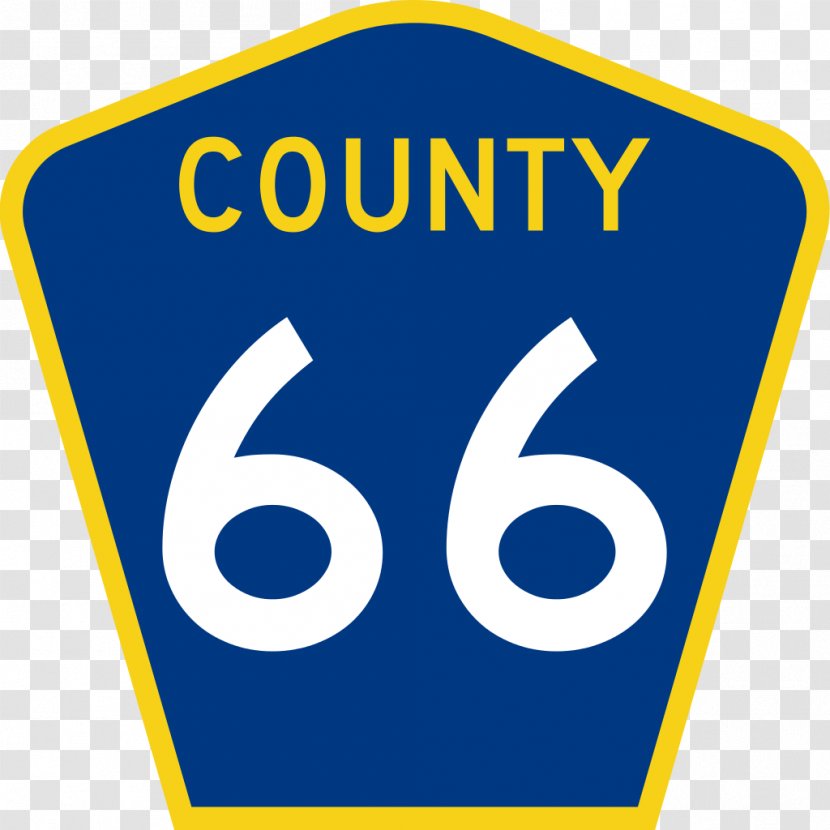 Logo Number Clip Art Brand Line - Traffic Highway 66 Transparent PNG