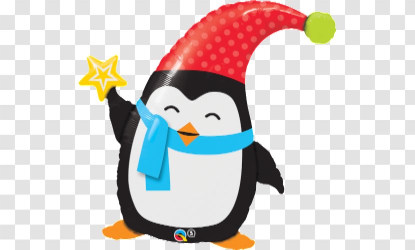 Balloon Christmas Decoration Party Santa Claus - Penguin Transparent PNG
