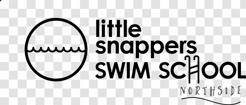 Little Snappers Swim School Northside Logo Business Birthday Brand - Black - Sausage Sizzle Transparent PNG