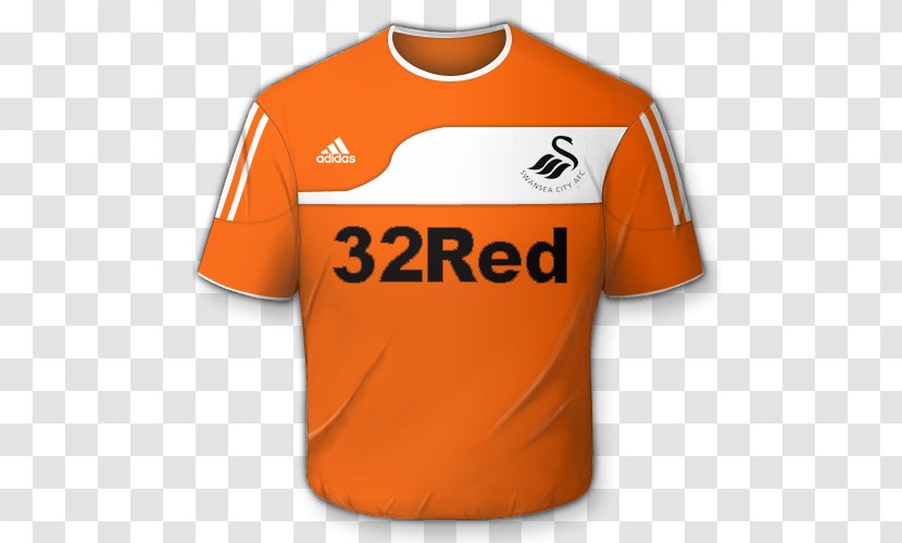 T-shirt Sports Fan Jersey Swansea City A.F.C. - Active Shirt Transparent PNG