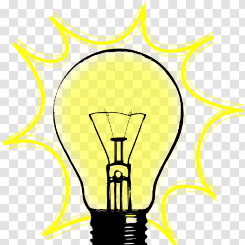 Incandescent Light Bulb Lamp Clip Art - Electric Transparent PNG
