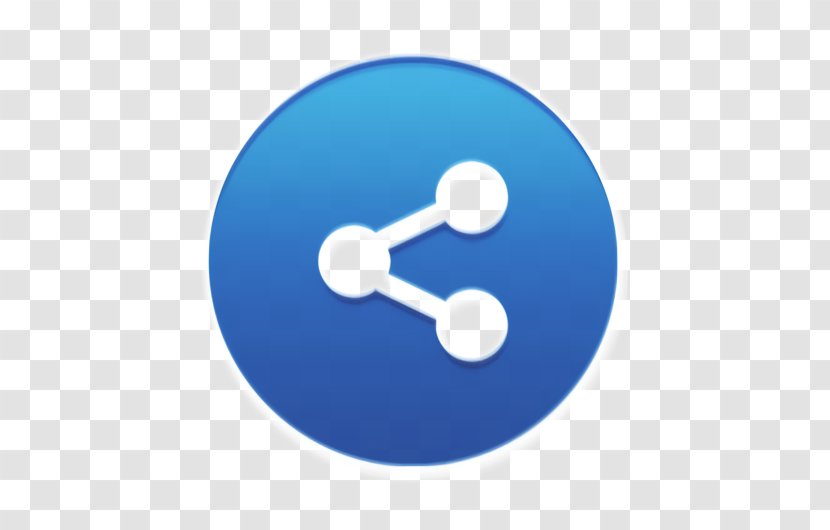 Share Icon Multimedia Interface - Electric Blue Symbol Transparent PNG