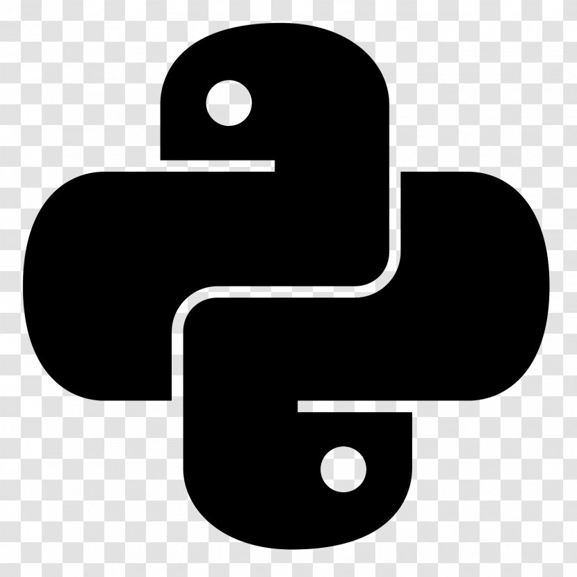 Python Logo - Blackandwhite Material Property Transparent PNG
