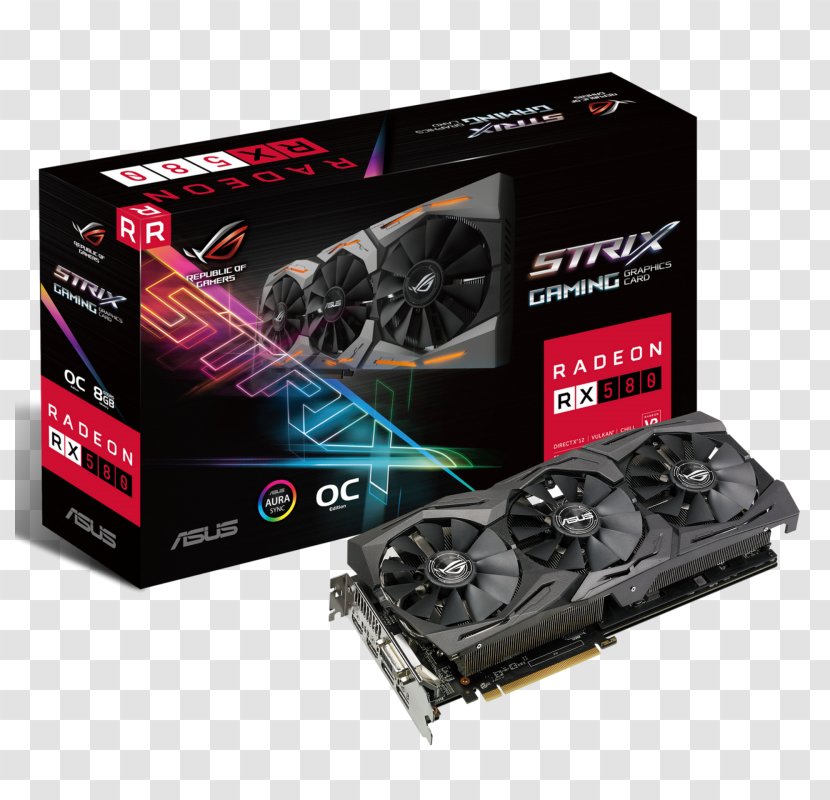 Graphics Cards & Video Adapters AMD Radeon RX 580 GDDR5 SDRAM 500 Series - Amd Rx - Plug Laptop Card Transparent PNG