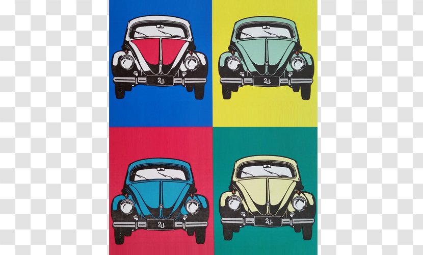 Car Volkswagen Beetle Poster Paper Coasters - Retro Electro Flyer Transparent PNG