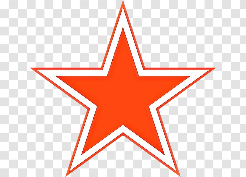 Red Line Star Symmetry Symbol - Logo Transparent PNG