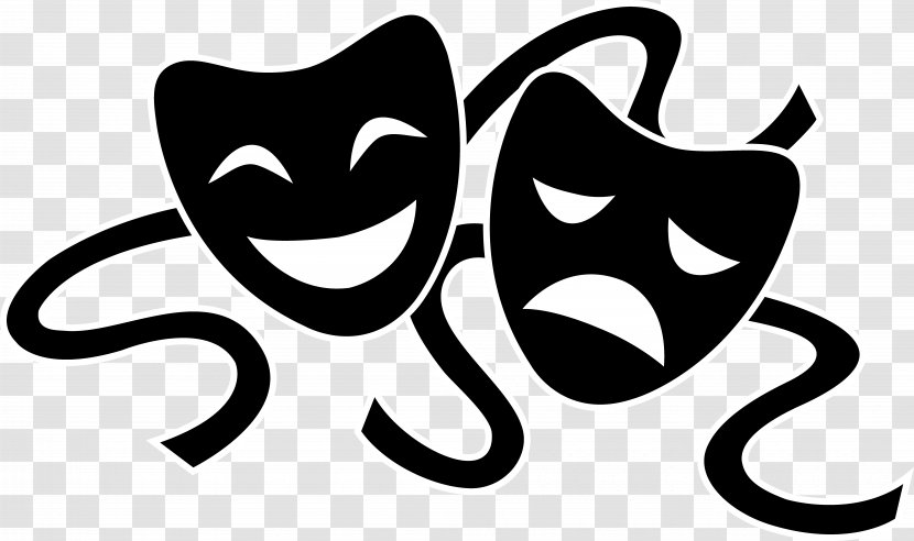 Theatre Drama Play Tragedy Mask - Transparent Cliparts Transparent PNG